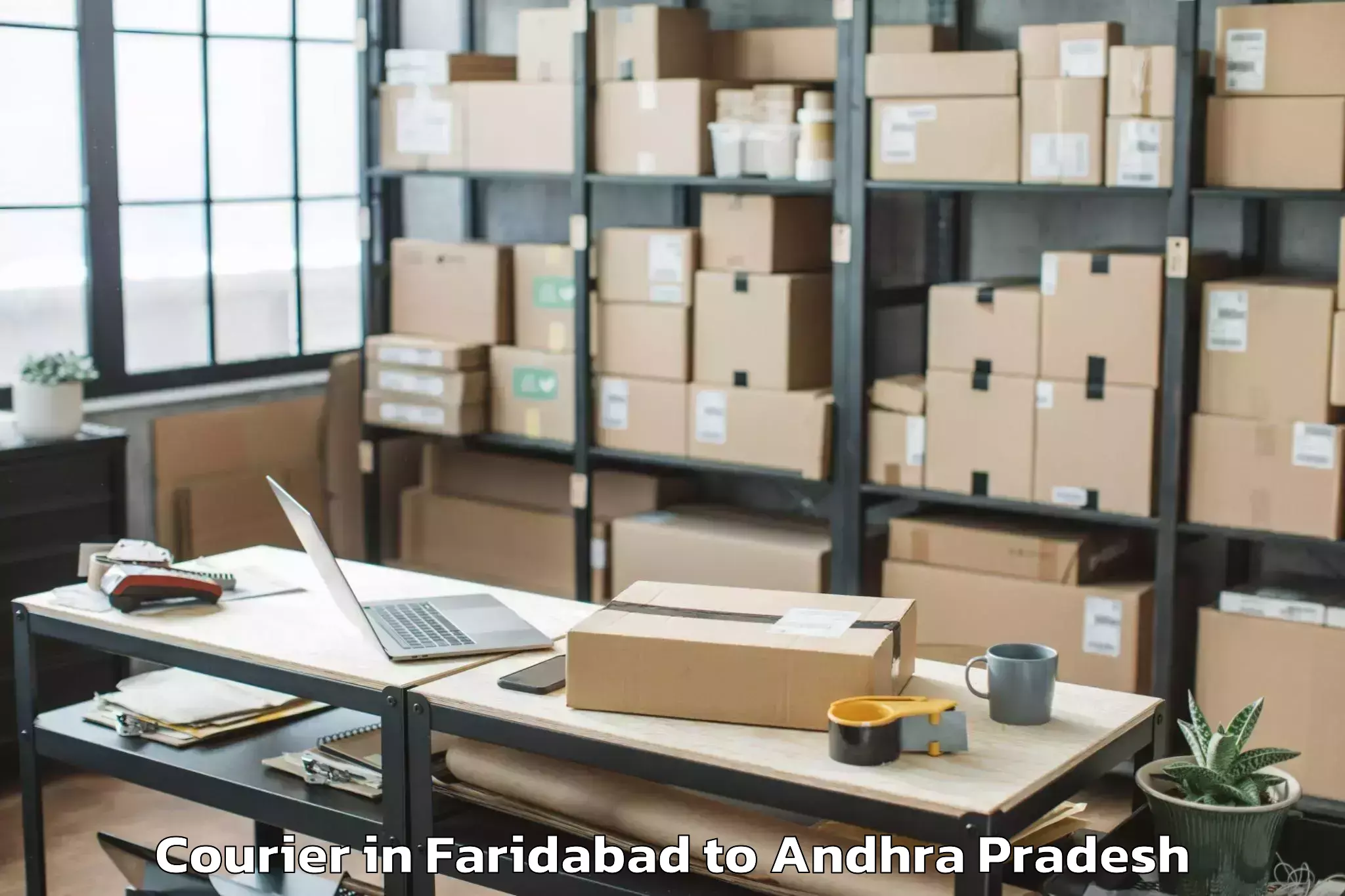 Easy Faridabad to Bheemunipatnam Courier Booking